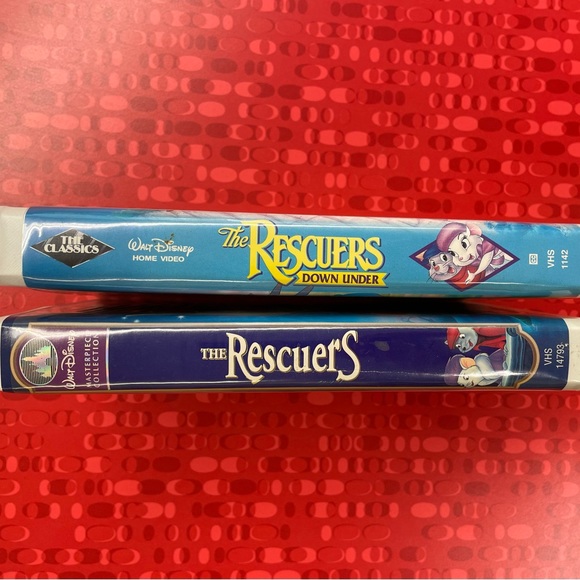 The Rescuers/The Rescuers Down Under Vintage VHS Tape - Picture 3 of 5